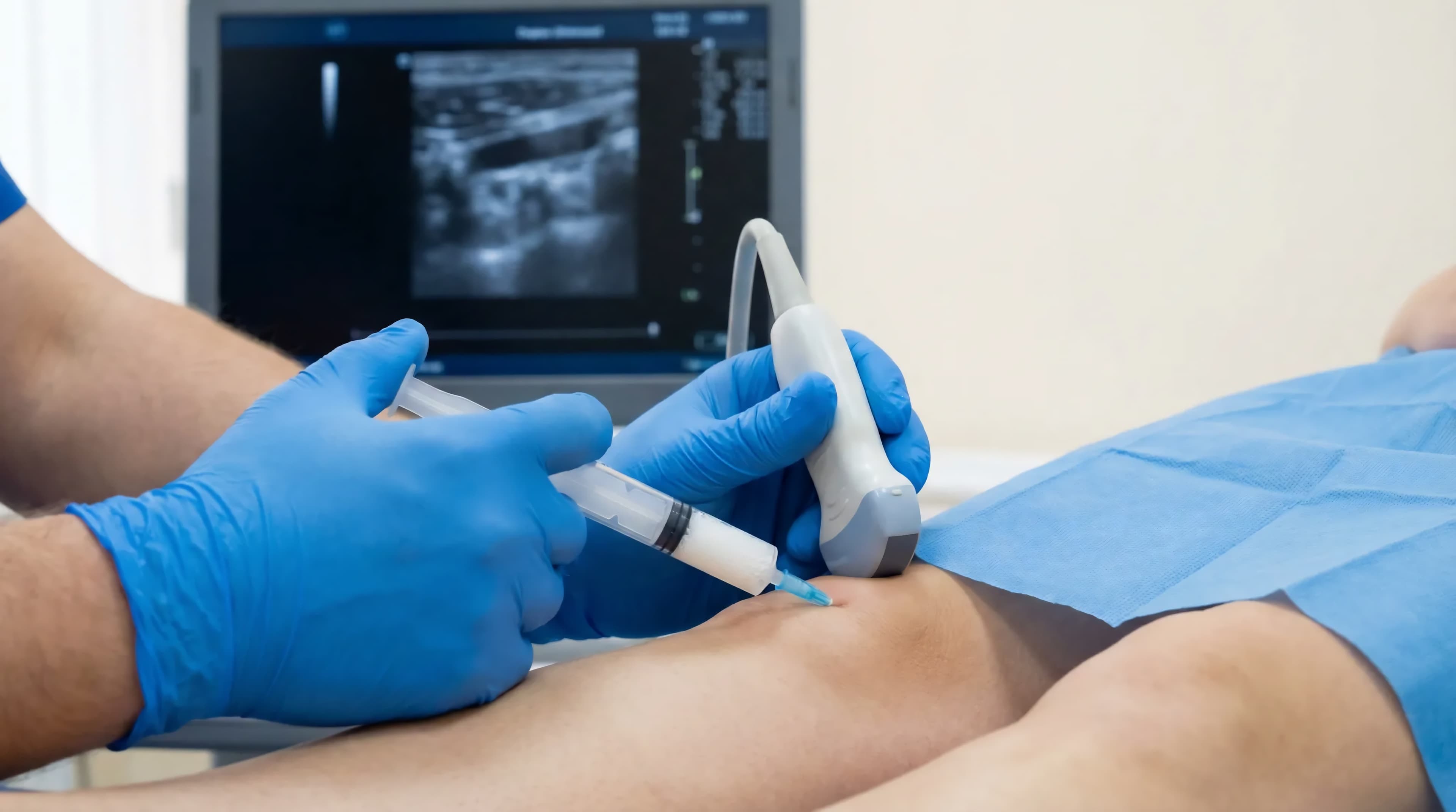 Ultrasound-guided knee injection